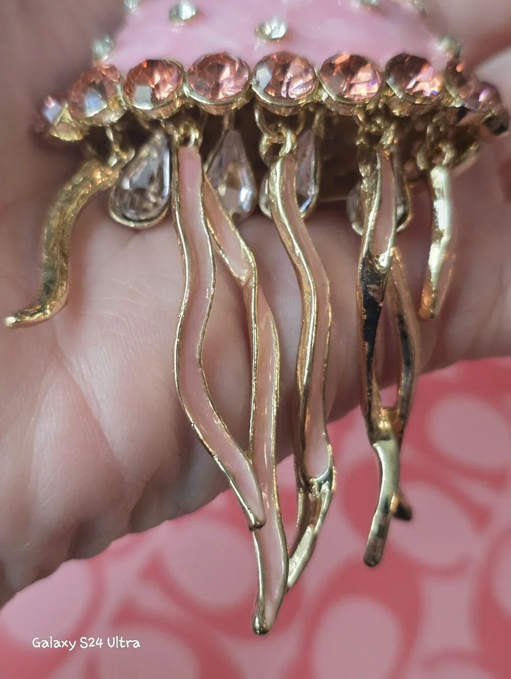 Beautiful Jellyfish Bag Charm/ Keychain NEW